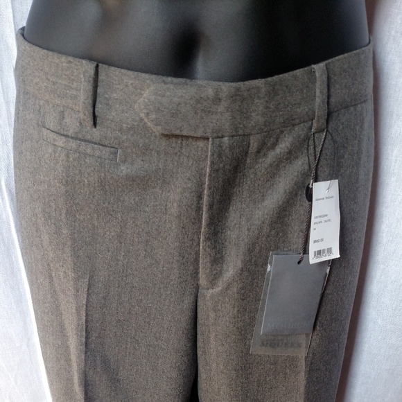 ALEXANDER MCQUEEN Men's Gray Wool Pants/Flat Front - Picture 6 of 8